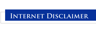 Internet Disclaimer